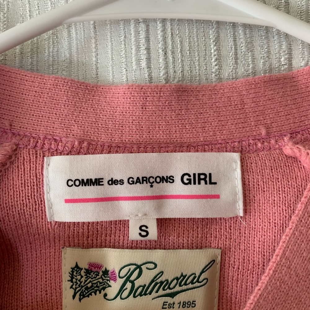 Comme des Garcons Pink Sweater Cardigan